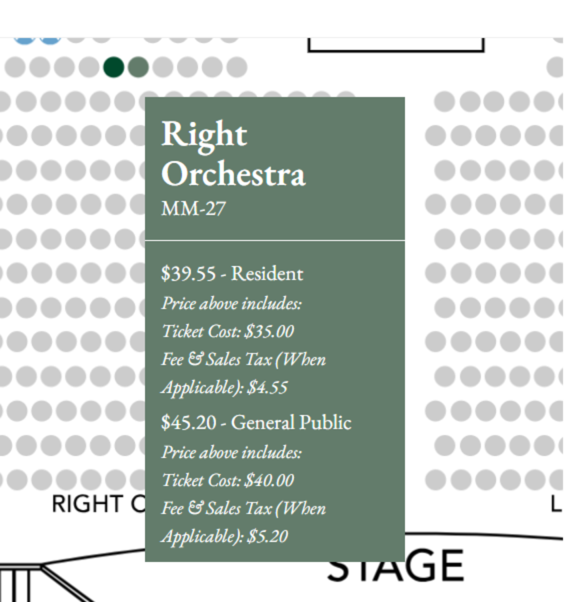 A screen shot of a concert ticket

AI-generated content may be incorrect.